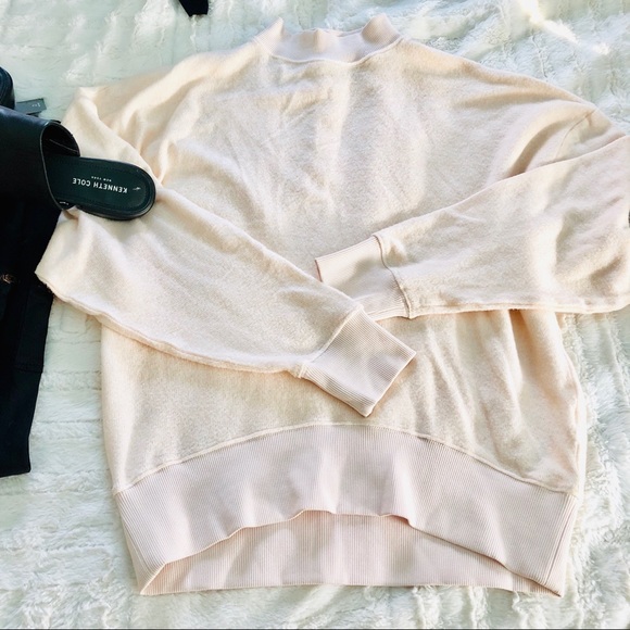 Topshop | pale pink oversized mock sweater • 4 - Picture 3 of 6